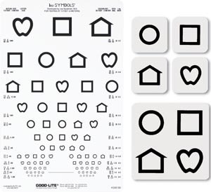 LEA SYMBOLS® 12-LINE TRANSLUCENT DISTANCE CHART