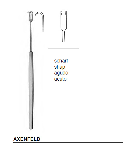 Hak ( 2 haczyki ) mocujący AXENFELD cienki, ostry 032-277-130