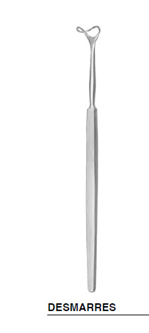 DEDESMARRES Lid Retractor fenestrated 16 mm / 13,0 cm