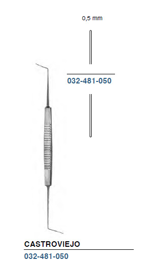 Szpatułka CASTROVIEJO dwustronna 032-481-050