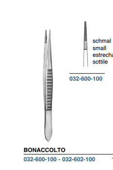 BONACCOLTO narrow seam forceps 032-600-100 straight