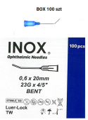 NEEDLE INOX cannula 23G 0,6 x 20 BENT TW disposable