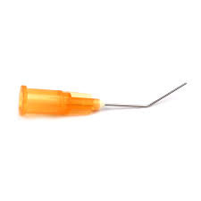 INOX Bent cannula 25G x 4/5 bent 45° 0.5 x 22 mm