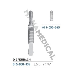 Zacisk do serwet DIEFFENBACH Bulldog zagięty 5 cm 015-050-035