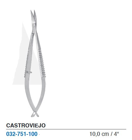 Nożyczki do irydektomii CASTROVIEJO 032-751-100