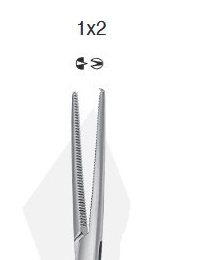 Kleszcze proste KOCHER DELICATE 015-270-160 z ząbkiem 1x2 Kleszcze proste KOCHER DELICATE 015-270-160 z ząbkiem 1x2