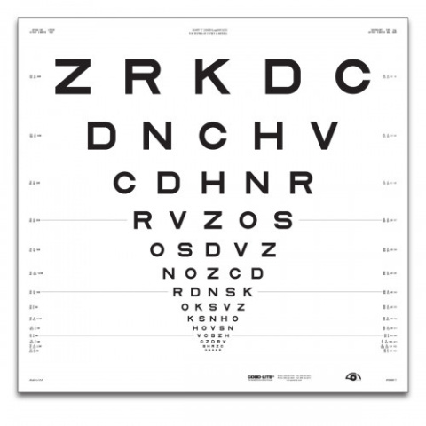 Tablica ETDRS "2000" – SLOAN litery, chart 2, 4 m 52141