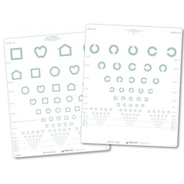 LEA SYMBOLS® & LANDOLT C LOW CONTRAST CHARTS SET