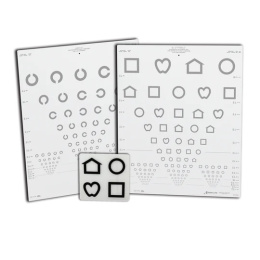 LEA SYMBOLS® & LANDOLT C LOW CONTRAST CHARTS SET