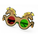 Red-green glasses, horse